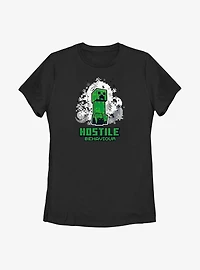 Minecraft Creeper Hostile Womens T-Shirt