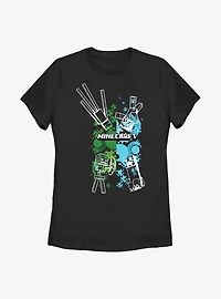 Minecraft Four Enemies Womens T-Shirt