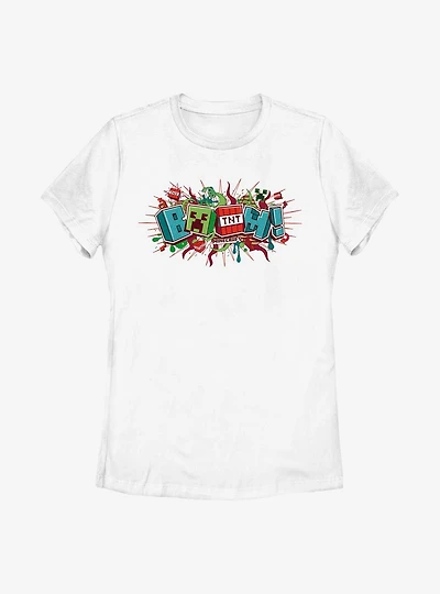 Minecraft Funtage Boom Womens T-Shirt