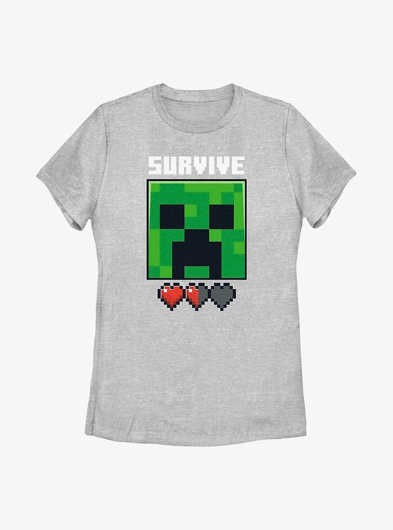 Minecraft Survive Or Game Over Womens T-Shirt