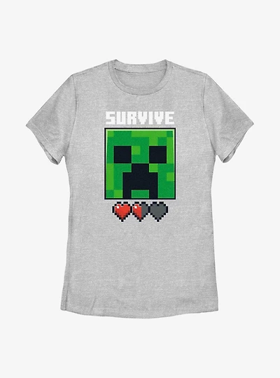 Minecraft Survive Or Game Over Womens T-Shirt