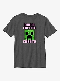 Minecraft Creeper Create Youth T-Shirt