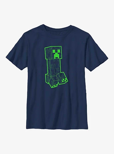 Minecraft Creeper Grid Youth T-Shirt