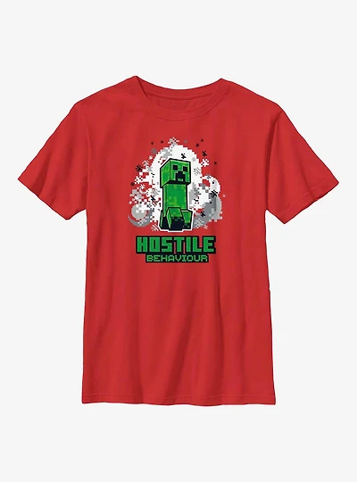 Minecraft Creeper Hostile Youth T-Shirt