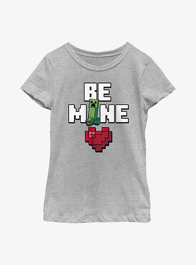 Minecraft Be Mine Youth Girls T-Shirt