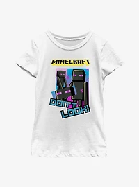 Minecraft Don't Look Now Youth Girls T-Shirt