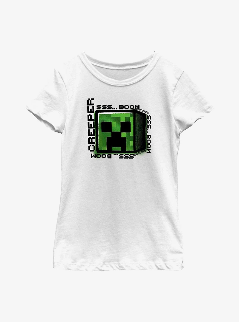 Minecraft Gonna Creep Youth Girls T-Shirt