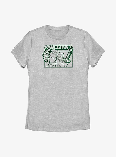 Minecraft Action Blocks Womens T-Shirt