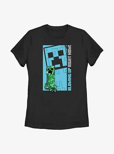 Minecraft Mine Blowing Up Womens T-Shirt