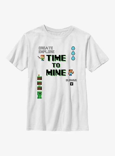 Minecraft My Time To Mine Youth T-Shirt