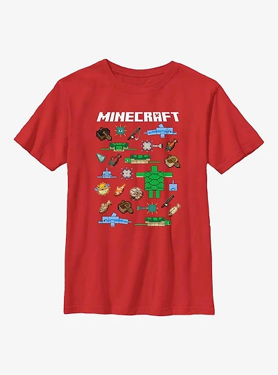 Minecraft Overworld Mobs Youth T-Shirt
