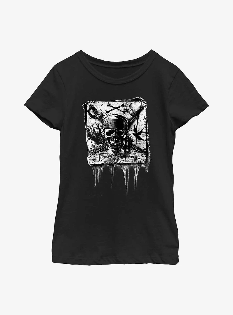 Disney Pirates Of The Caribbean Crossbones Youth Girls T-Shirt