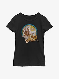 Disney Pirates Of The Caribbean: On Stranger Tides distressed skulls Youth Girls T-Shirt