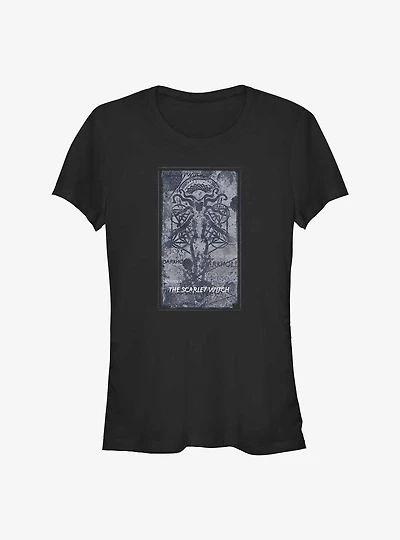 Marvel Doctor Strange The Multiverse Of Madness Scarlet Witch Darkhold Badge Girl's T-Shirt