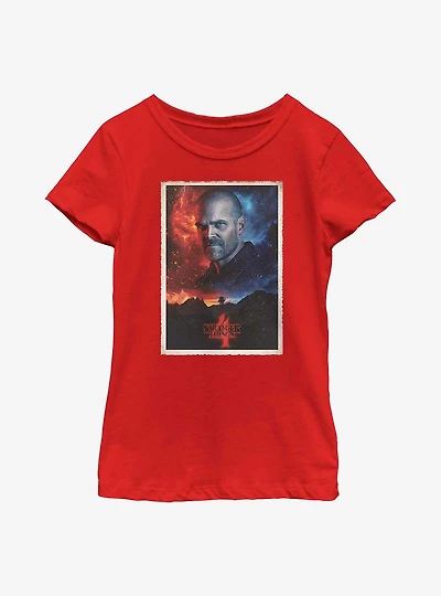 Stranger Things Hopper Poster Youth Girls T-Shirt