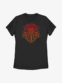 Stranger Things Hellfire Club Weapon Womens T-Shirt