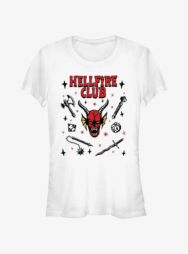 Stranger Things Hellfire Club Girls T-Shirt