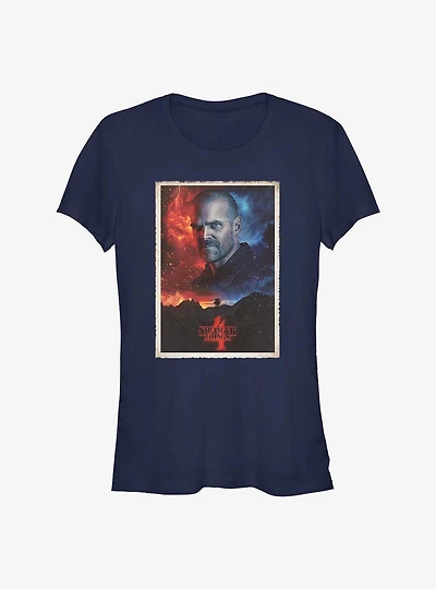 Stranger Things Hopper Poster Girls T-Shirt