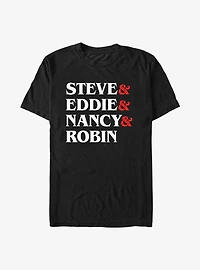 Stranger Things Steve & Eddie Nancy Robin T-Shirt