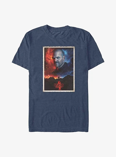 Stranger Things Hopper Poster T-Shirt