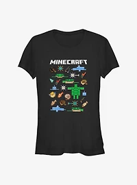 Minecraft Aquatic Mobs Girls T-Shirt