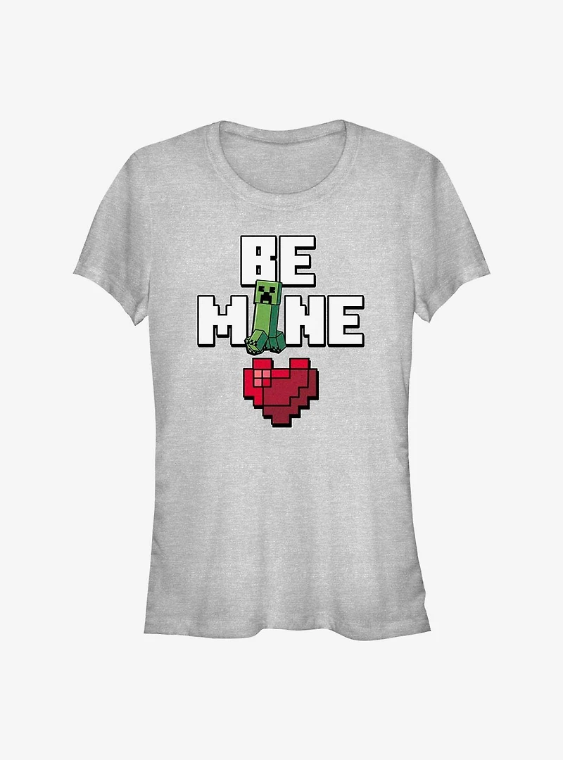Minecraft Be Mine Girls T-Shirt