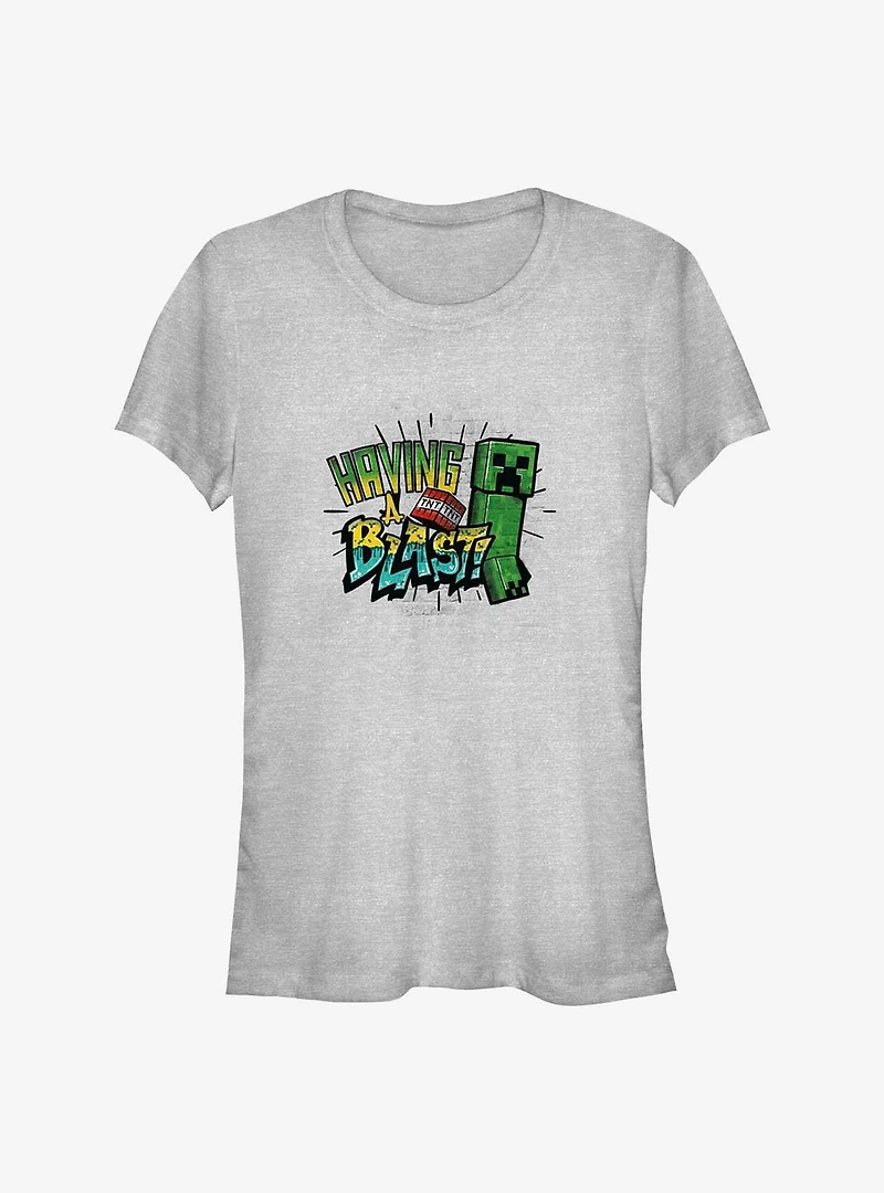 Minecraft Creeper Blast Girls T-Shirt