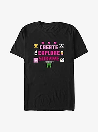 Minecraft Crate Explore Survive T-Shirt