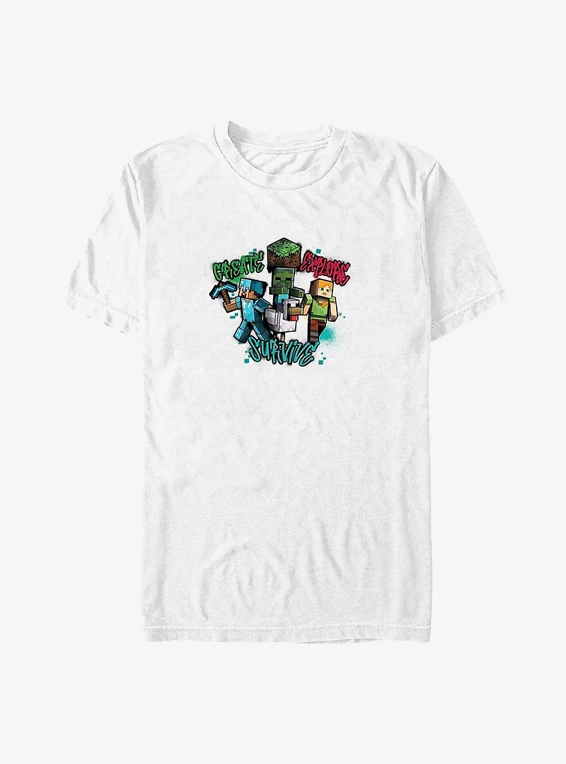 Minecraft Create Survive Explore T-Shirt