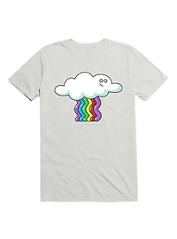 Kawaii clouds and rainbows pattern T-Shirt
