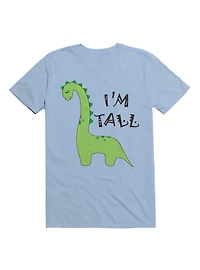 Kawaii Tall Dinosaur - I'm Mom & Dad T-Shirt