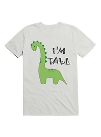 Kawaii Tall Dinosaur - I'm Mom & Dad T-Shirt