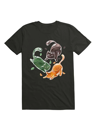 Kawaii Beverage Cats T-Shirt