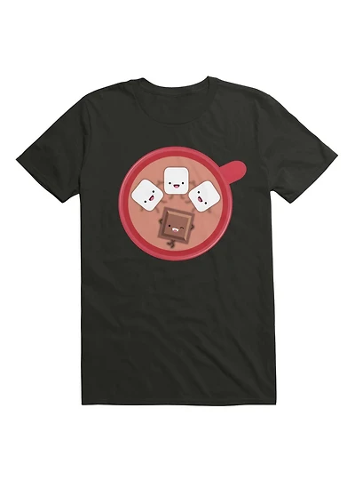 Kawaii Hot Chocolate Marshmallow Pool Party T-Shirt