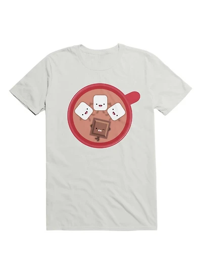 Kawaii Hot Chocolate Marshmallow Pool Party T-Shirt
