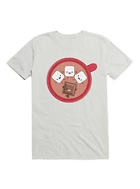 Kawaii Hot Chocolate Marshmallow Pool Party T-Shirt