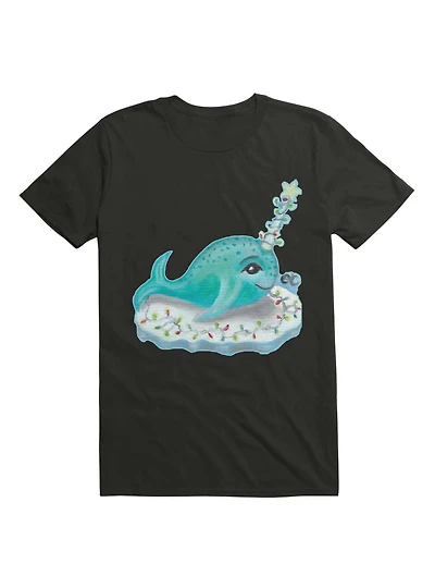Kawaii Winter Narwhal T-Shirt