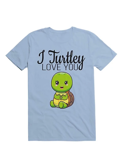 Kawaii I Turtley Love You, Cool Design For Turtle T-Shirt