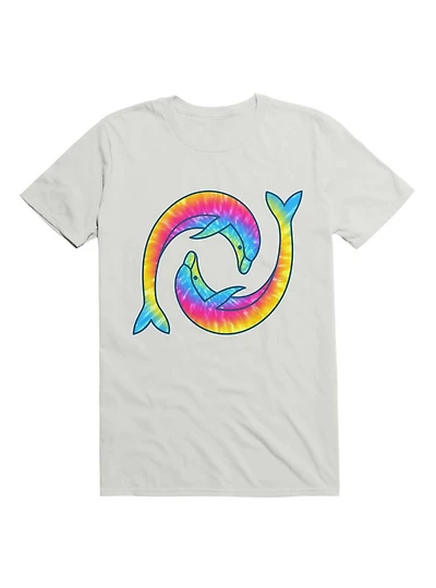 Kawaii Tie Dye Dolphins T-Shirt