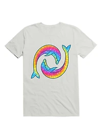 Kawaii Tie Dye Dolphins T-Shirt