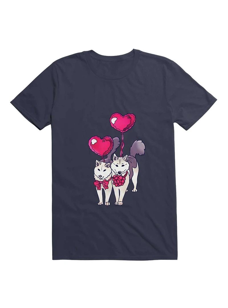 Kawaii We Wuv You Doggos Card T-Shirt