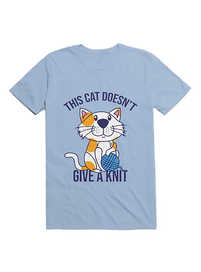 Kawaii This Cat Doesn't Give A Knit T-Shirt