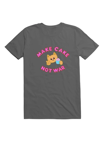 Kawaii Cake Not War T-Shirt