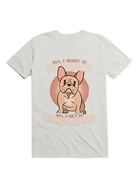 Kawaii Frenchie Snuggles & Struggles T-Shirt