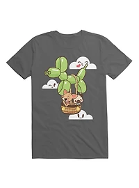 Kawaii Hot Air Balloon Dogs T-Shirt