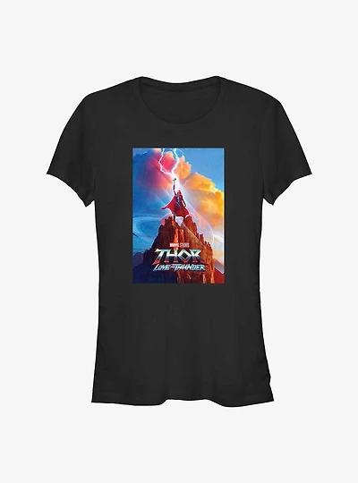 Marvel Thor: Love and Thunder Lady Thor Poster Girls T-Shirt