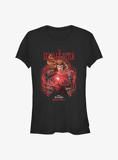 Marvel Doctor Strange in the Multiverse of Madness The Scarlet Witch Girls T-Shirt