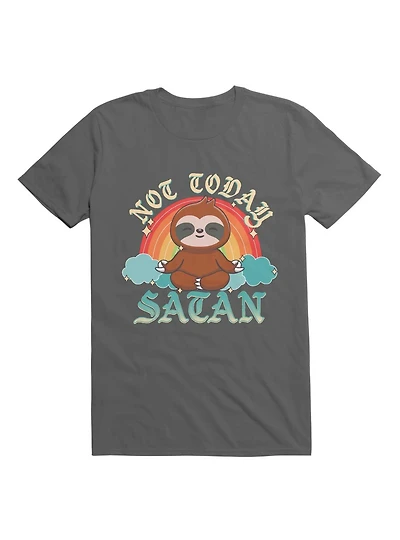 Kawaii Not Today, Satan Yoga Sloth T-Shirt