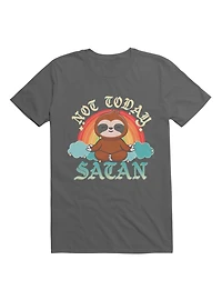 Kawaii Not Today, Satan Yoga Sloth T-Shirt