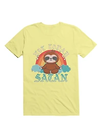 Kawaii Not Today, Satan Yoga Sloth T-Shirt